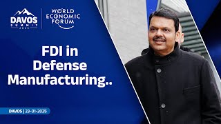 A Huge Ecosystem for defense equipment manufacturing in Maharashtra! | Davos | #DevendraFadnavis