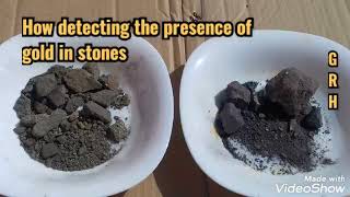 How detecting gold prescence in stones