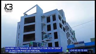 100%TRAVAUX DE CONSTRUCTION DU BÂTIMENT À 4 NIVEAUX DE LA DIRECTION DES RECETTES  LUALABA