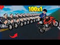 MANDRAKE vs 100 Policiais em batalha no Roblox 🏍️🚨