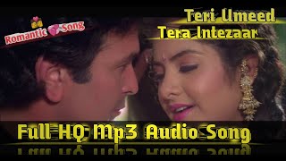 Teri Umeed Tera Intezaar  ((Romantic 💞 Song)) #Deewana (1992) | Full HQ Mp3 Audio Song Rishi K Divya