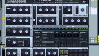 How to make a growling bass sound in NI Massive