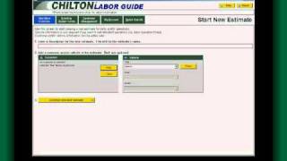 Chilton Labor Guide Demonstration Video