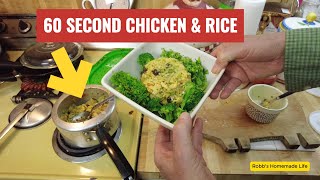 60 sec chicken \u0026 rice dinner in mini cooker