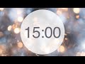 15 Minute Countdown Timer (No Music - Chime at Beginning and End)