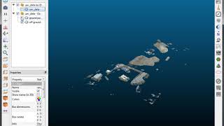 Cloud Compare Ground Classification on UAV point cloud