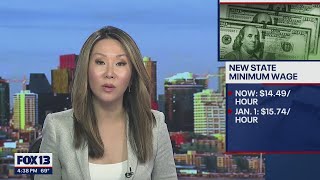 Washington state minimum wage increasing in 2023 | FOX 13 Seattle