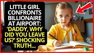 Little Girl Confronts Billionaire At Airport: 'Daddy, Why Did You Leave Us?' Shocking Truth...