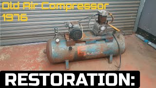 RESTORATION: old air compressor 1976