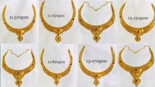 Gold necklace unique collection | short necklace designs