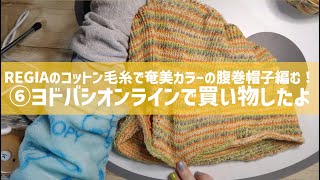 REGIAのコットン毛糸で奄美カラーの腹巻帽子編む！⑥ヨドバシオンラインで買い物したよ