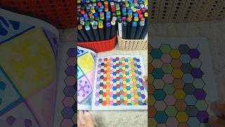 Satisfying Pattern Coloring from My Own Book #art #drawing #trending #shorts#drawing #kidseducation