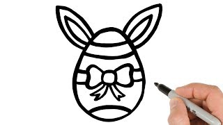 How to Draw an Easter Egg Easy