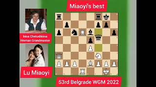 Veteran WGM from Serbia fall to Lu Miaoyi!!! 53rd Belgrade WGM 2022