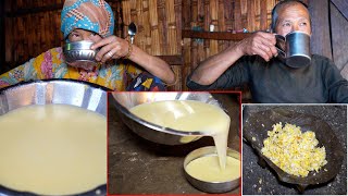 jungle man vs village  beverage || a family in the jungle || @junglefamilycooking