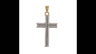 14k Gold Reversible Latin Cross