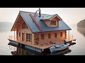 Man Challenges 3 Months To Build A Huge Movable Boathouse, It's So Spectacular! #Boathouse