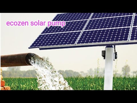 Ecozen Solar Pump Youtube