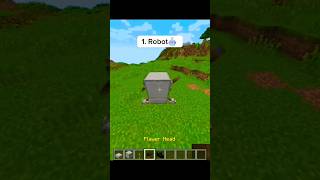 Robot in Minecraft!! #minecraft #gaming #shortvideo #shorts #short