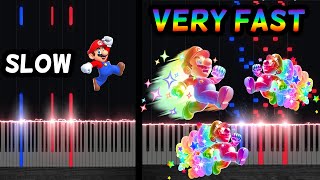 Super Mario Bros. Theme from very slow to VERY FAST