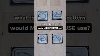 which thermal paste pattern would Mickey Mouse use? #shorts