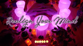 Realignment Sound Bath | Crystal Singing Bowls | Sleep | Meditation | Mindfulness | Chakra Music