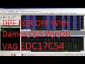 54) DPF EGR OFF With Damos OLS WinOls VAG EDC17C54