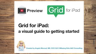 TPT Preview Video: Grid for iPad: a visual guide to getting started