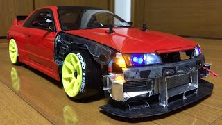 【RC Drift Body Build：Part 2/3】「TAMIYA NISSAN BNR32 GT-R nismo」（TAMIYA TA02）