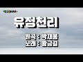 cover 황금길 유정천리 원곡 박재홍 영상가사