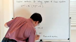 Iterative methods for systems of linear equations - Jacobi iteration