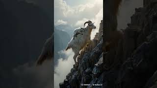 Mother goat carries her baby up the mountain #shorts #animals #viralvideo #cute #love #goat #fypシ゚