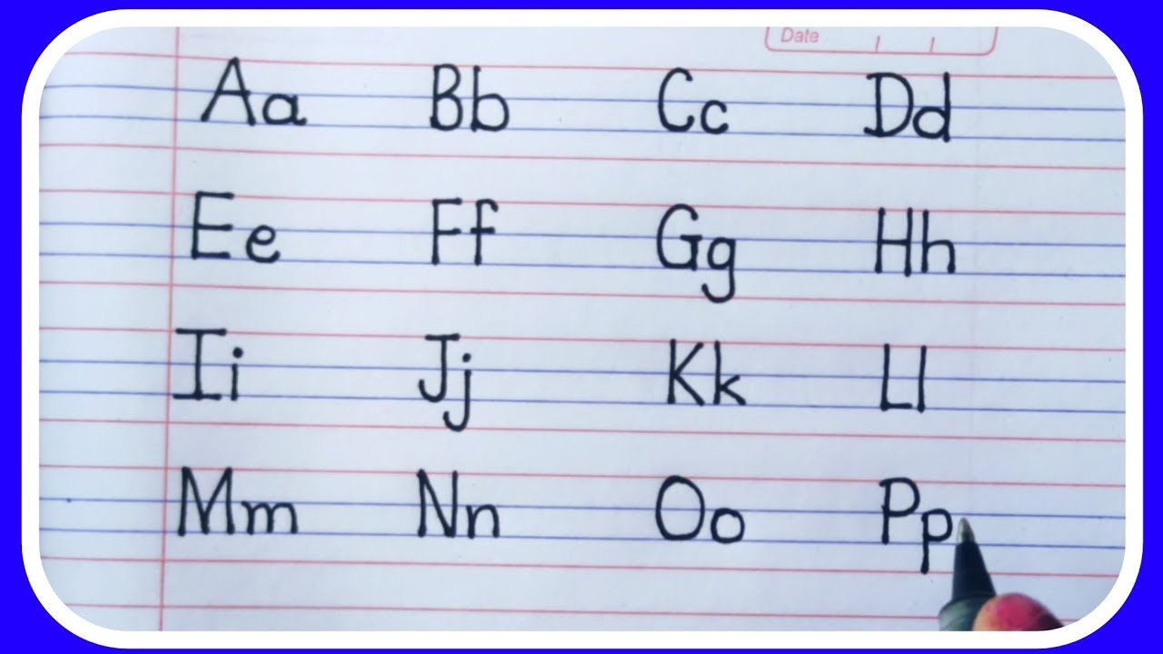 Capital And Small Letters || Alphabets In English || Abcd || ABCD ...