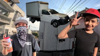 Pinte graffiti en una camioneta y visité a un seguidor por su cumpleaños 🎉