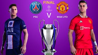 PSG Vs Manchester United | Final Champions League 2022/23 | Zidane to Man Utd | Penalty Shootout PES
