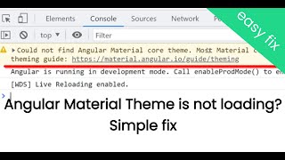 ✅ Solved: Could not find Angular Material core theme [Solved]