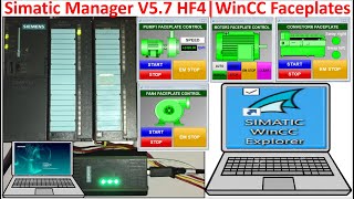 Simatic manager connect with WinCC Explorer faceplates control | PLC S7-300