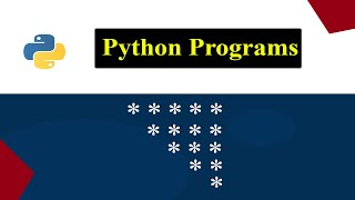 Printing Stars "*" in Inverted Right Triangle Shape | Python Pattern Program
