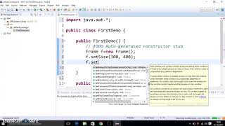 2 Java Program to create Frame (first way)