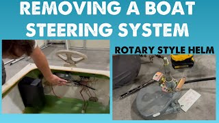 Removing Boat Steering System - Rotary System