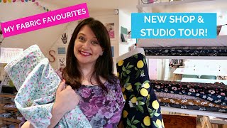 New shop \u0026 studio tour and my favourite new fabrics!