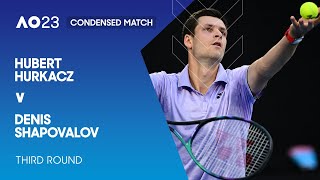 Hubert Hurkacz v Denis Shapovalov Condensed Match | Australian Open 2023 Third Round