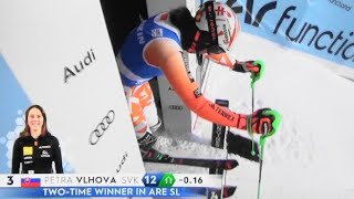 Petra Vlhova - Slalom - Are - RUN 2 - DNF