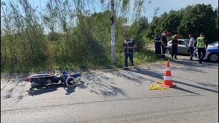 Lajme/ Motori përplaset me shtyllën, vdes 40 vjeçari ( Pamje pa koment )