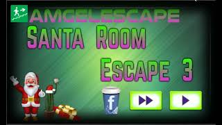 Amgel Santa Room Escape 3 Video Walkthrough