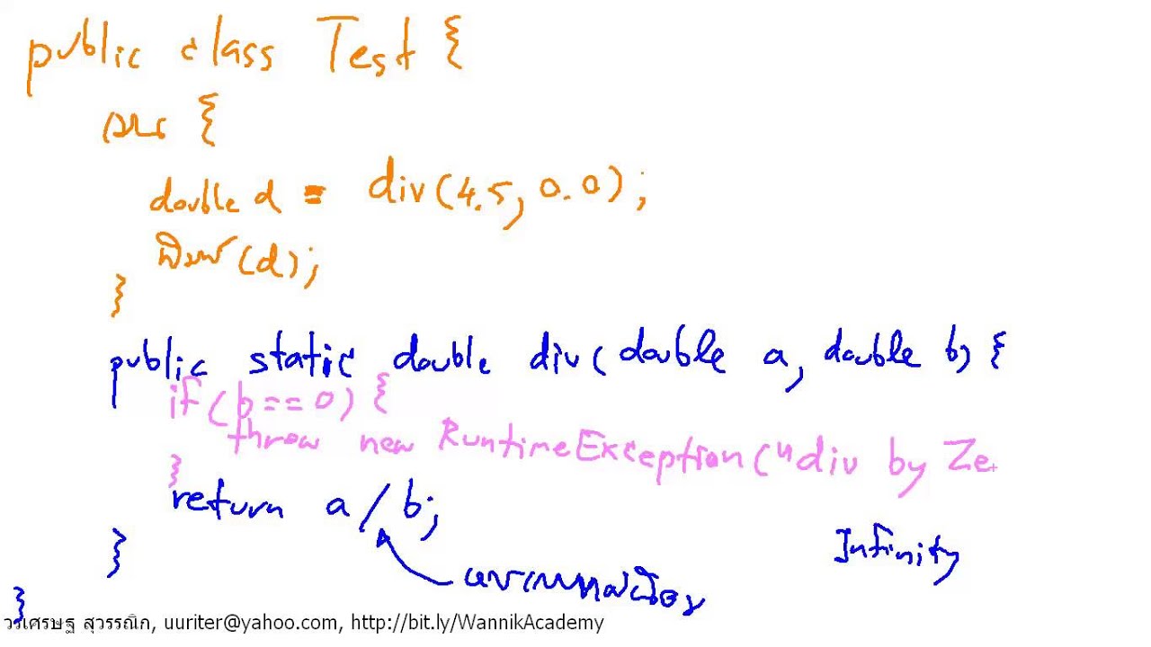 Java Throw New Runtimeexception Youtube
