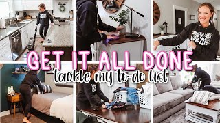 GET IT ALL DONE // Clean With Me // To-Do List!