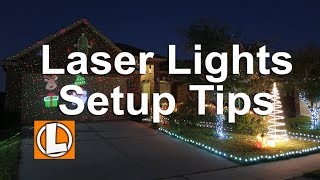 Star Shower Christmas Laser Lights | Slide Show Projector Setup, Tips, Security, Testing and Footage