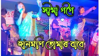 NODI BARHILE OI । ASSAMESE HIT SONG। HIMA GOGOI LIVE PROGRAM