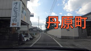 丹原町田野の道路。【往路】（愛媛県西条市丹原町北田野（県道48号交点）⇒西条市丹原町石経）/ Saijo City